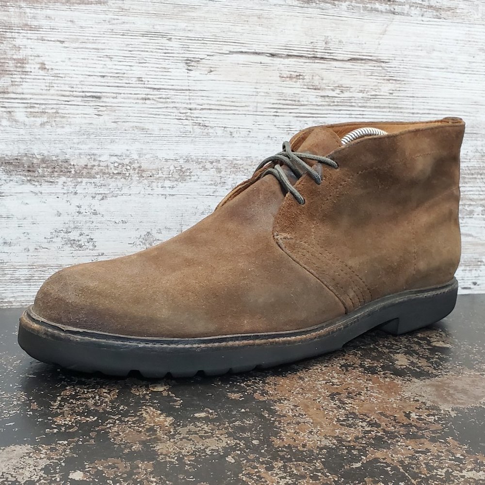Frye Edwin Chukka Boots Sz 13 M Used Brown Suede Rugged Distressed 87160